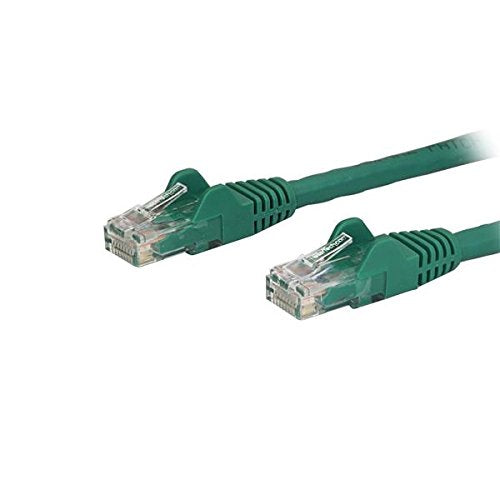 StarTech.com Cat6 Patch Cable - 6 in - Green Ethernet Cable - Snagless RJ45 Cable - Ethernet Cord - Cat 6 Cable - 6in (N6PATCH6INGN)