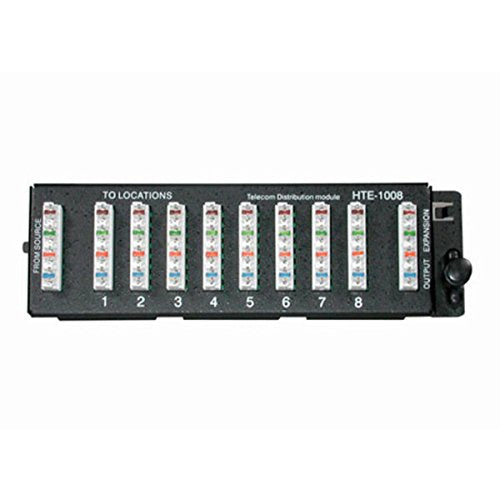 C2G 37006 8-Port 110 IDC Telephone Module, Black