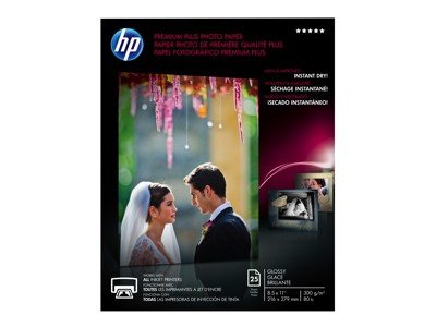 HP PREM PLUS 8.5X11 GLS25 SHT PHOTO PAPR - CR670A [Office Product]