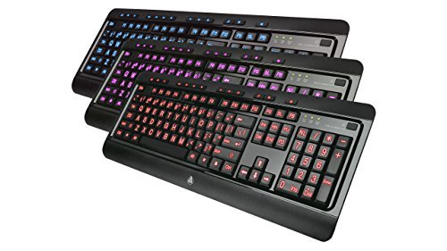 Azio Large Print Backlit Wired Keyboard