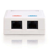 C2G / Cables to Go 03836 2-Port Cat5E Surface Mount Box