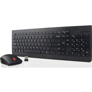 Open Box Lenovo 4X30M39471 Essential Wireless Keyboard & Mouse Combo (French Canadian Layout), Black.