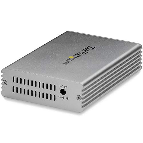 StarTech.com 10Gb Ethernet Fiber Media Converter - Open SFP+ Slot - Fiber to Copper Media Converter (MCM10GSFP)