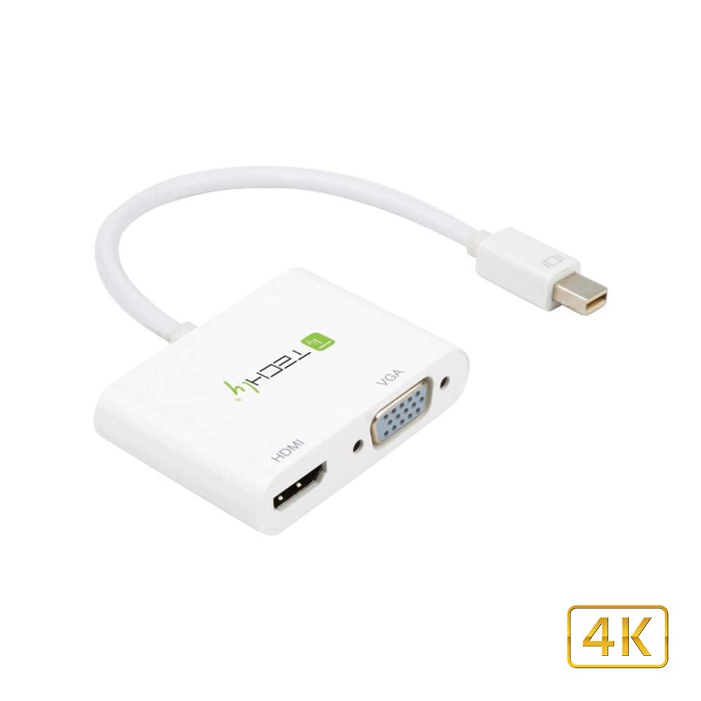Techly IADAP MDP-VGAH12 Mini Display Port to Hdmi/Vga Adapter