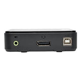 TRIPP LITE 2-Port DisplayPort KVM Switch with Audio, Cables & USB 3.0 Hub (B004-DPUA2-K)
