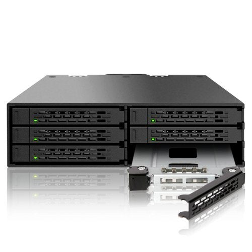 ICY Dock ToughArmor MB996SP-6SB 6 x 2.5 SATA 6Gbps HDD/SSD Mobile Rack/Cage in 1 x 5.25 Bay