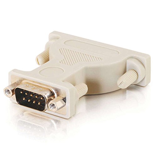 C2G 02449 DB9 Male to DB25 Female Serial RS232 Serial Adapter, Beige