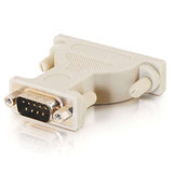 C2G 02449 DB9 Male to DB25 Female Serial RS232 Serial Adapter, Beige