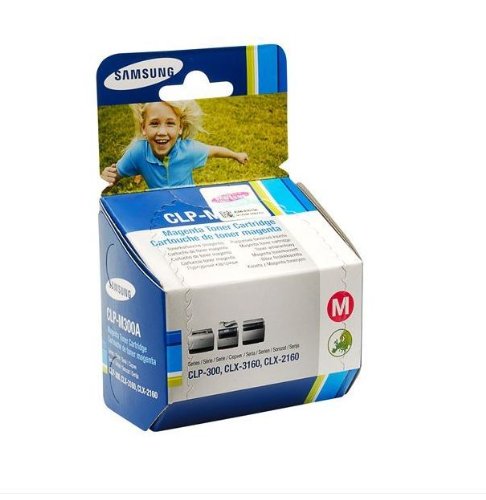 Samsung CLP-M300A Magenta Single Piece Toner; Toner Yield: 1,000 Pages; Compatible Models:CLP-300, CLP-300