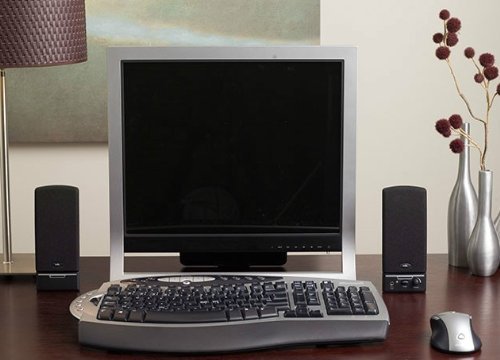Cyber Acoustics 4 Watt 2.0 Computer Speaker System - Black (CA-2014)