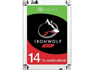 Seagate IronWolf 14TB NAS Internal Hard Drive HDD - 3.5 Inch SATA 6Gb/s 7200 RPM 256MB Cache for RAID Network Attached Storage (ST14000VN0008)