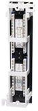 INTELLINET 12-Port Cat5e Wall-Mount Patch Panel Compatible with 110 and Krone Punch Down Tools (162470)