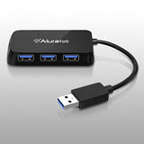 Aluratek 4-Port USB 3.0 SuperSpeed Hub with Attached Cable (AUH2304F)