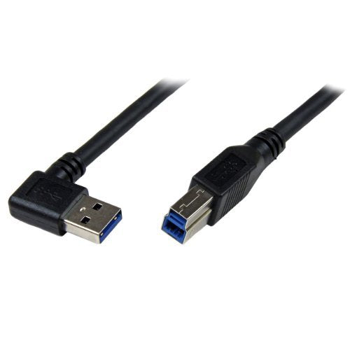 StarTech.com 1m SuperSpeed USB 3. Cable Right Angle A to B 3 ft USB 3 Cable Right Angle USB 3. A (M) to USB 3. B (M)