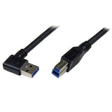 StarTech.com 1m SuperSpeed USB 3. Cable Right Angle A to B 3 ft USB 3 Cable Right Angle USB 3. A (M) to USB 3. B (M)