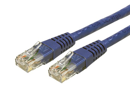 Cat6 Ethernet Cable - 100 ft - Blue - Patch Cable - Molded Cat6 Cable - Long Network Cable - Ethernet Cord - Cat 6 Cable - 100ft