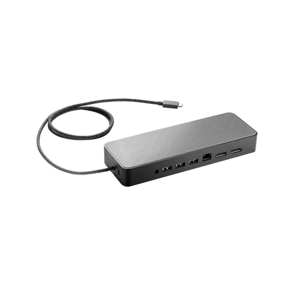 HP 1MK33UT#ABA USB-C Universal Docking Station for Chromebook 14 G4, EliteBook 1040 G4, ZBook Studio G3 Mobile Workstation & More, Black