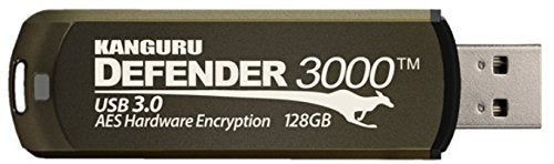 Kanguru KDF3000-128G Defender 3000 Flash Drive (Kanguru Defender 3000-128Go)