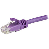 StarTech.com Cat6 Patch Cable - 9 ft - Purple Ethernet Cable - Snagless RJ45 Cable - Ethernet Cord - Cat 6 Cable - 9ft (N6PATCH9PL)