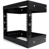 STARTECH.COM 8U OPEN FRAME WALL MOUNT EQUIPMENT RACK - ADJUSTABLE DEPTH