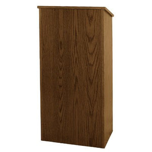 AmpliVox W280 - Full Height Wood Lectern - 46.5" Height - Wood