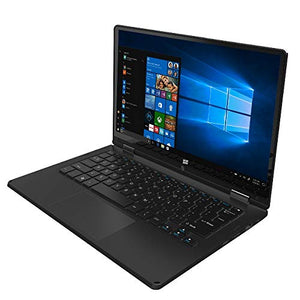 Ematic 11.6" Laptop, Touchscreen, 2-in-1, Windows 10, Intel Atom Quad-Core Processor, 2GB RAM, 32GB Flash Storage, Black (EWT117)