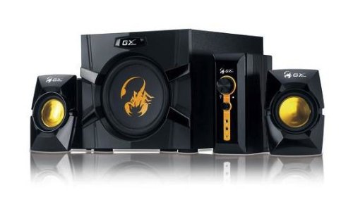 Genius GX-Gaming SW-G2.1 3000 with Two Input Jacks for PC/TV/DVD/Game Devices