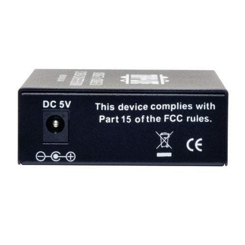 Tripp Lite N785-001-SC-MM SC Multimode Fiber Media Converter Gigabit 10/100/1000 RJ45 Black