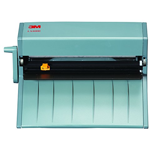 3M LS1000 Cold Laminator Machine, 12" Wide, Adhesive Laminating with Starter Catridge