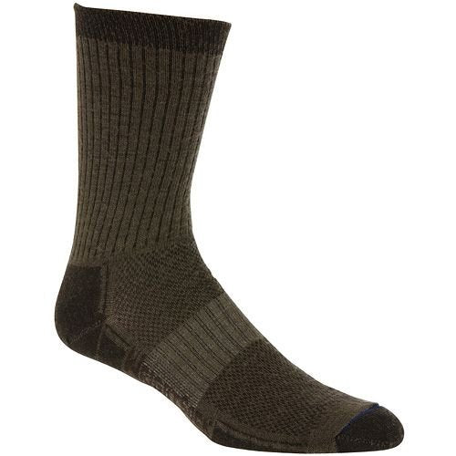 WrightSock Double Layer Merino Trail Crew Socks, XL, Timber