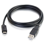C2G 28870 USB 2.0 USB-C to USB-A Cable, Male to Male, 3'