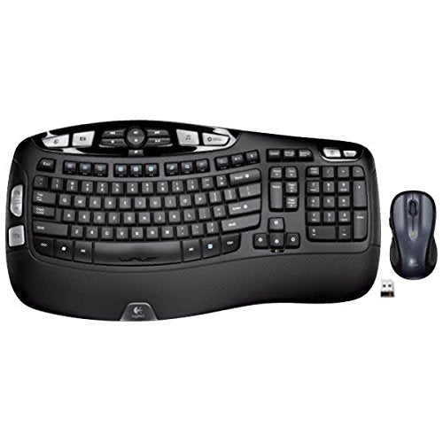Logitech MK550 Wireless Wave Keyboard and Mouse Combo - Includes Keyboard and Mouse, Long Battery Life, Ergonomic Wave Design