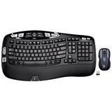 Logitech MK550 Wireless Wave Keyboard and Mouse Combo - Includes Keyboard and Mouse, Long Battery Life, Ergonomic Wave Design