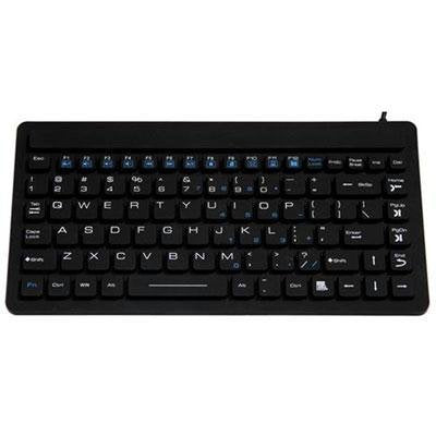 SolidTek KB-IKB-88 USB Silicone Mini Waterproof Keyboard Black KBIKB88