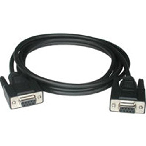 C2G 52038 DB9 F/F Serial RS232 Null Modem Cable, Black (6 Feet, 1.82 Meters)
