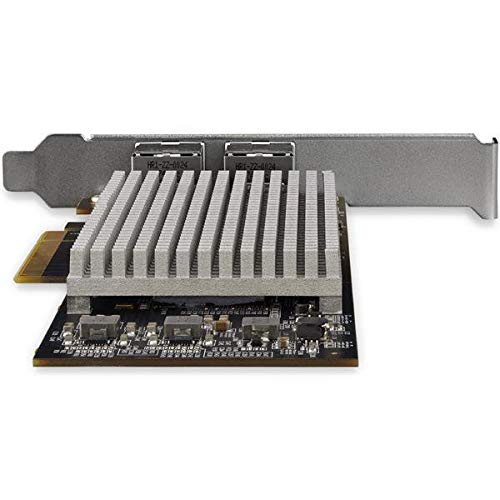 Dual-Port 10Gb PCIe Network Card with 10GBASE-T & NBASE-T - 2 x RJ45 - Dual NIC Card