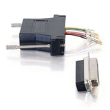 C2G 02929 RJ45 to DB25 Female Modular Adapter, Black