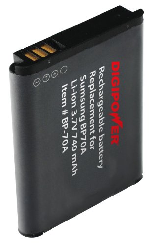 Digipower BP-70A Replacement Li-Ion Battery for Samsung SLB-70A
