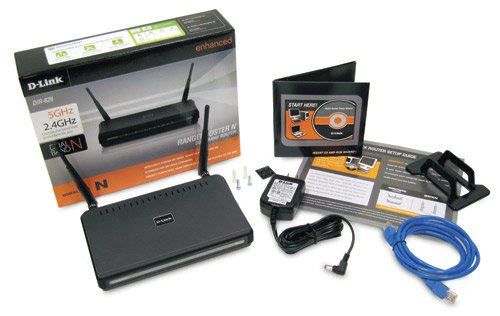 D-Link DIR-628 RangeBooster N Dual Band Router with 4-Port 10/100 Switch 2 Antennas and Dual Band Draft 802.11n