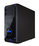 APEVIA X-DMR4-NW-BK X-Dreamer 4 ATX Mid Tower Case Solid Side Panel(no Window), LCD Temperature Display, USB2.0/USB3.0/HD Audio Ports, Hard Disk Hot Swap Bay for 3.5"/2.5" Drive, 1 x 120mm Rear Fan Included, up to 6 x Cooling Fan Space - Black