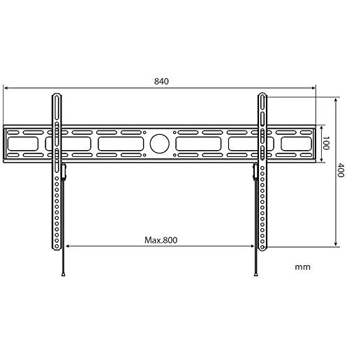 Ultra Slim Fixed Wall Mount, 42-80