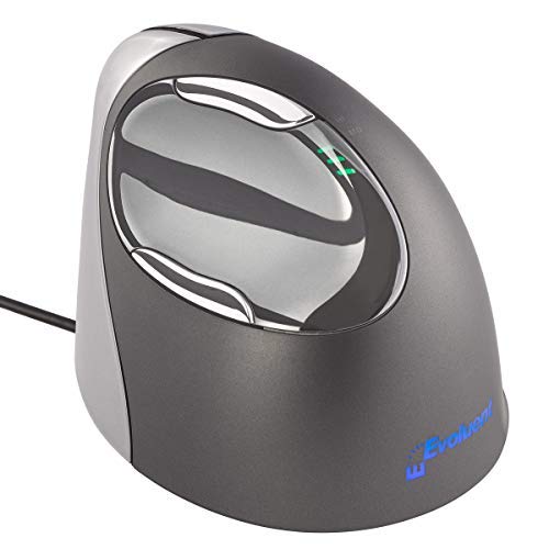 Evoluent VM4R VerticalMouse 4 Right Handed - The Patented Shape Supports Your Hand