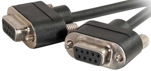 25ft Cmg-Rated Db9 Low Profile Null Modem F-F