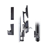 Styleview Sit-Stand Combo Arm with Worksurface, Small CPU Holder