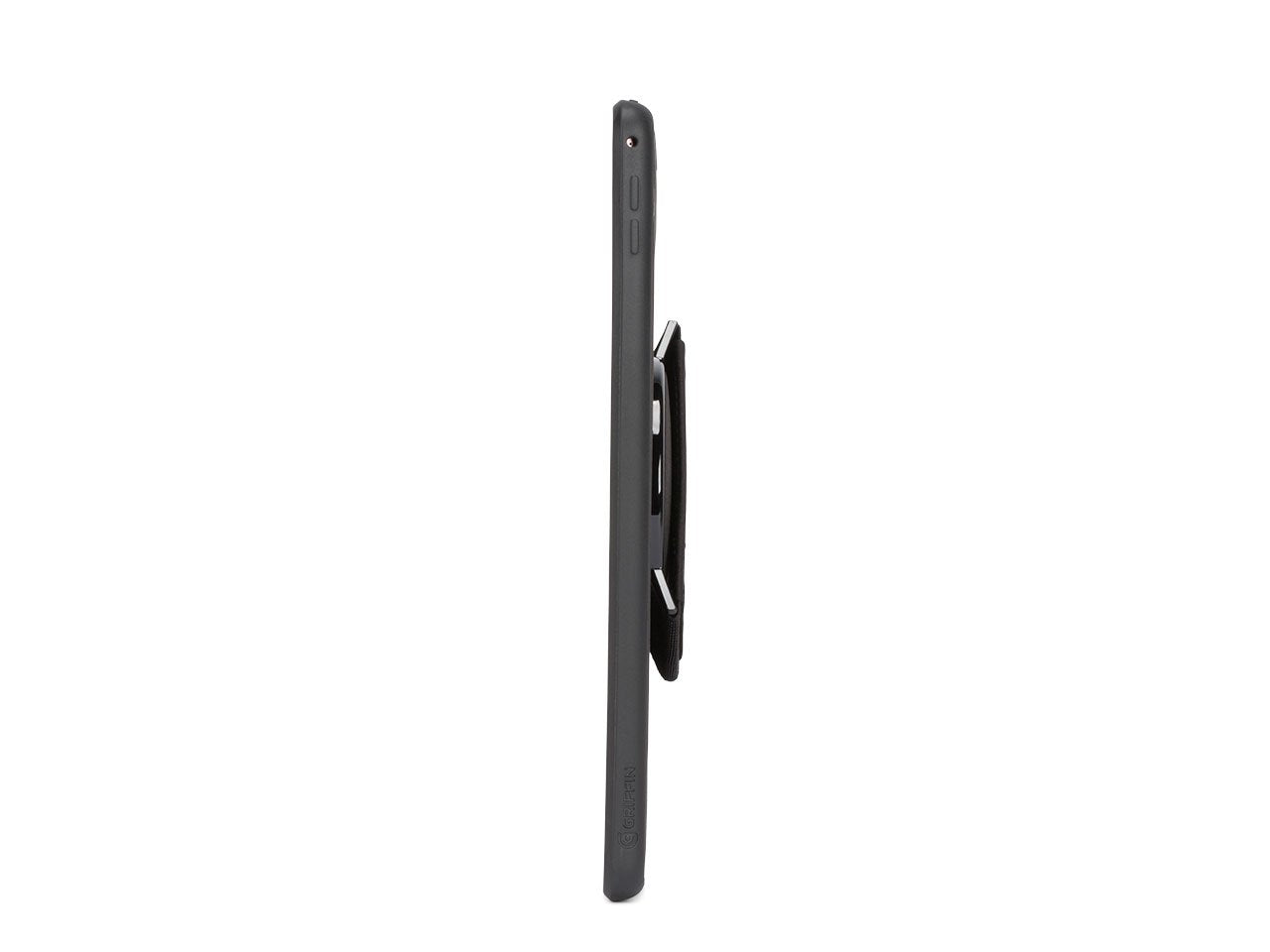 Griffin iPad 9.7 Handstrap Case, Airstrap 360, Rotating Case, 3 ft Drop Protection, Black