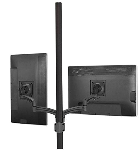 Chief Kontour K2P220 Articulating Dual Display 2L Arm Pole Mount, Up to 25lbs Capacity, Black