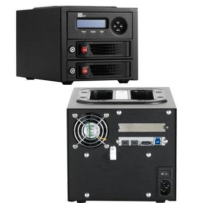 RTX220-3QR, 2-BAY TRAYFREE DRIVE ENCLOSU