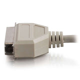 C2G 06094 IEEE-1284 DB25 Male to Centronics 36 (C36) Male Parallel Printer Cable, Beige (50 Feet, 15.24 Meters)
