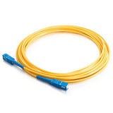 C2G 37129 OS2 Fiber Optic Cable - SC-SC 9/125 Simplex Single-Mode PVC Fiber Cable, Yellow (6.6 Feet, 2 Meters)