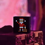 Divoom TIMEBOXBLACK Timebox Mini Portable Sleep-Aid Smart Alarm Clock with APP Programmable Pixel LED Bluetooth Speaker
